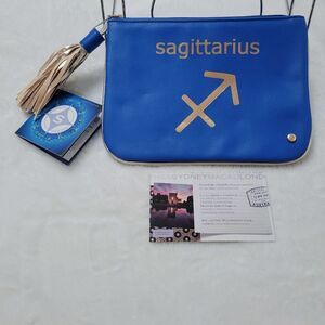 Stephanie Johnson Sagittarius Zodiac Sign Cosmetic Bag Travel Clutch New OOS